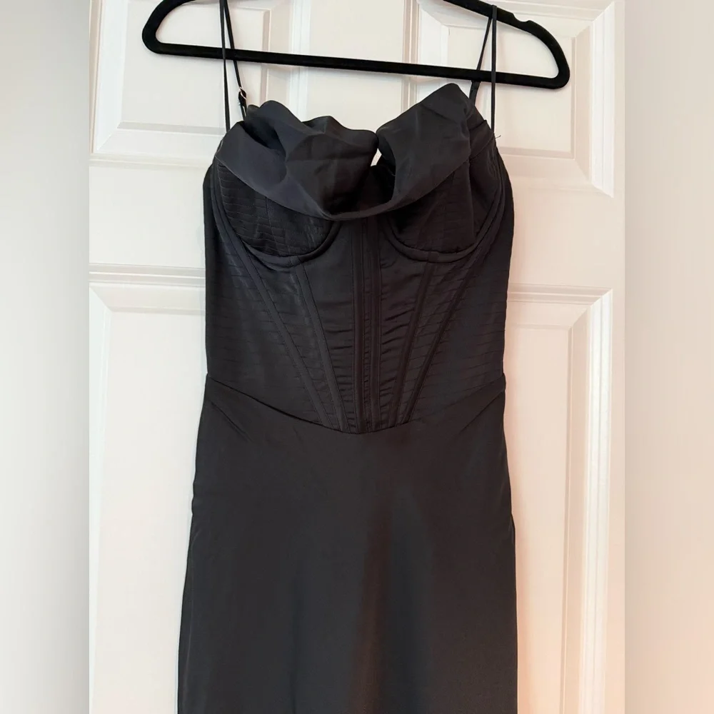 HOUSE OF CB 'Charmaine' Black Corset Maxi Dress/Size Small Cup A-C NWOT - Picture 3 of 7